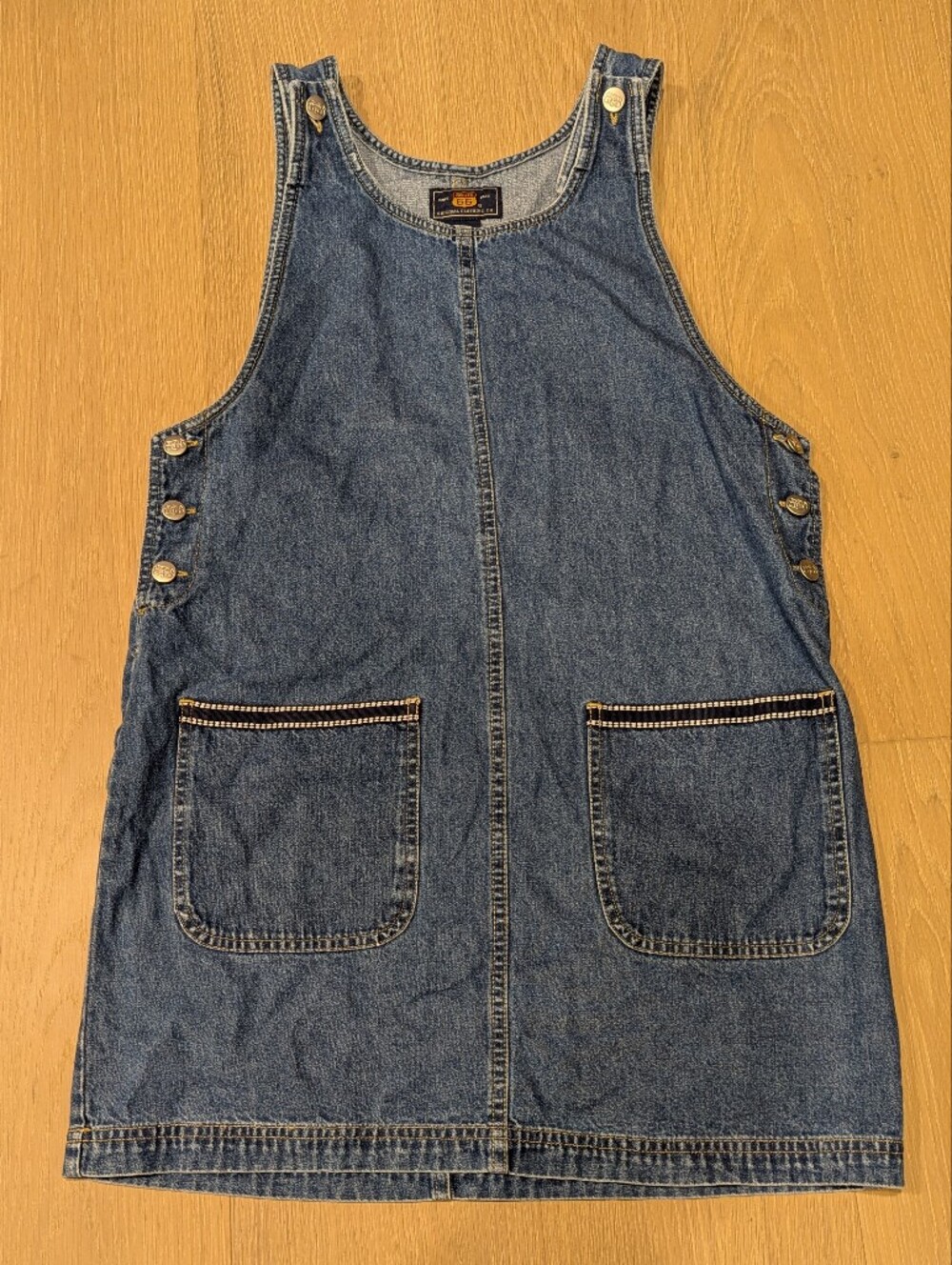 Y2K Blue Chambray Jumper - Picture 1 of 7
